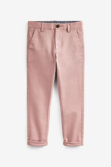 Pink Skinny Fit Stretch Chino Trousers (3-17yrs)