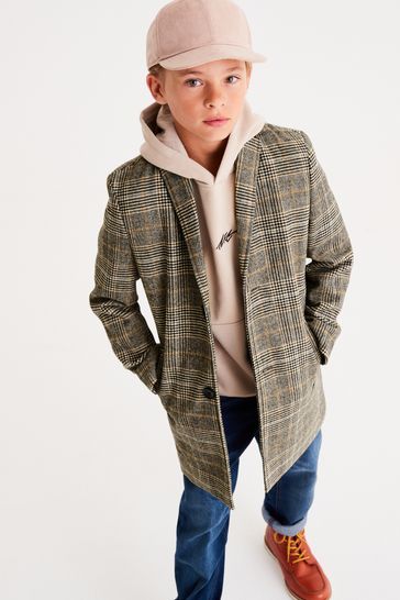 Buy Neutral Check Smart Coat 12mths 16yrs from Next Netherlands