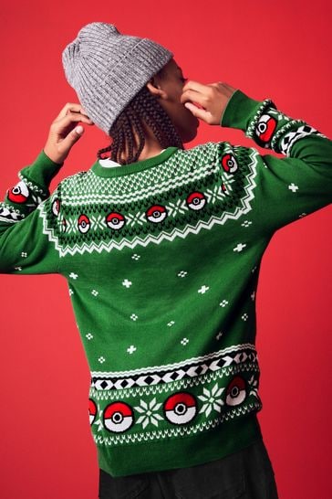 Buy Green Knitted Christmas Jumper 4 16yrs from Next Australia