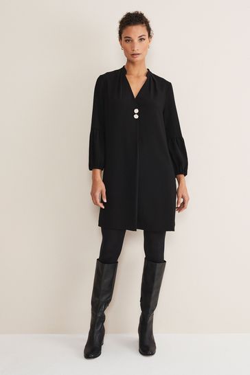 Black tunic hot sale dress uk