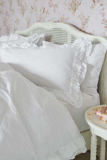 Buy Shabby Chic by Rachel Ashwell Broderie Anglaise Ruffle Duvet