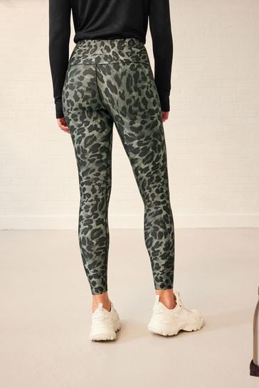 Buy Khaki Green Animal Active New and Improved High Rise Sports Sculpting  Leggings from Next USA