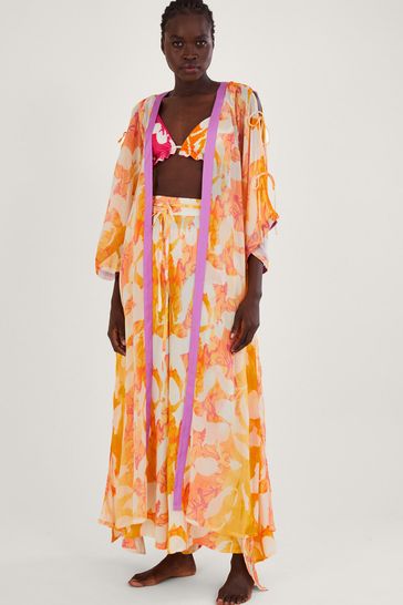 Monsoon orange maxi dress online