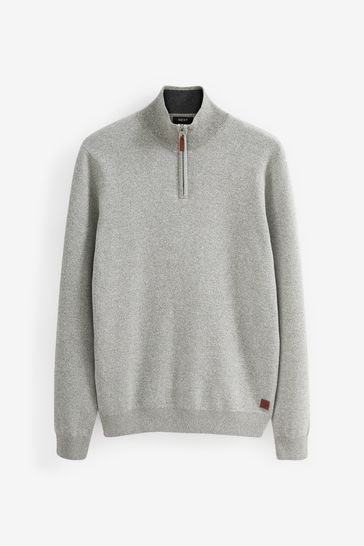 Light grey quarter zip hotsell
