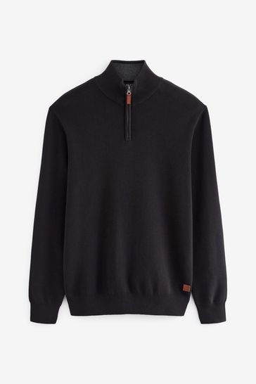 Half zip online neck jumper