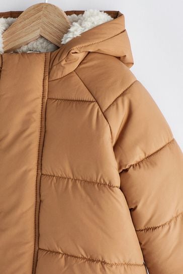 Tan padded jacket clearance