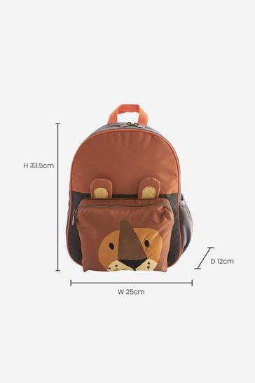 Kids lion backpack top