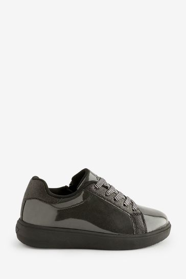 Buy Lelli Kelly Miss Lace Up Black Trainers from Next Croatia