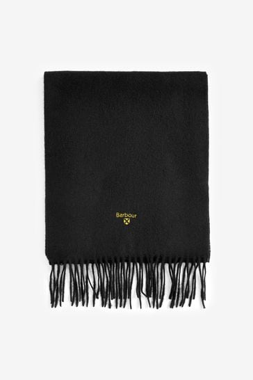 Buy Barbour Black Lambswool Scarf from Next United Arab Emirates