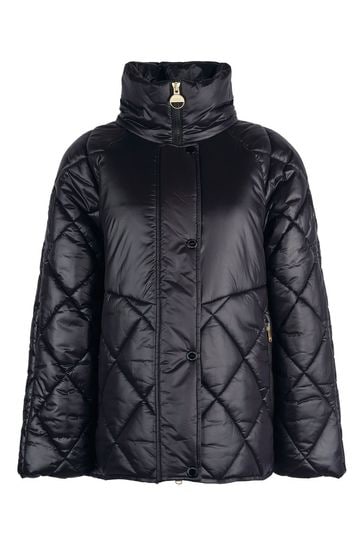 Barbour international black quilted jacket hotsell