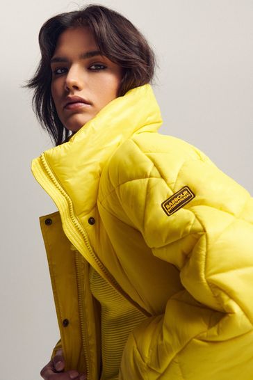 Ladies yellow barbour jacket store