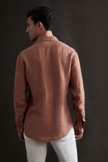 Buy Reiss Sienna Ruban Linen Button Through Shirt from Next Luxembourg