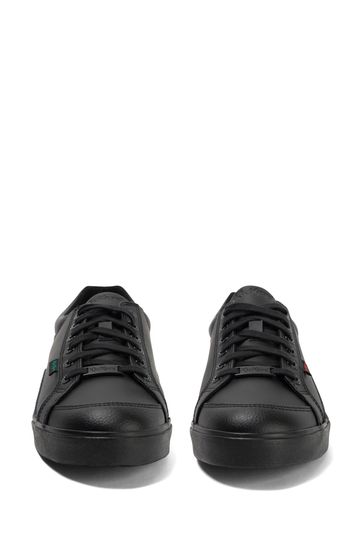 Buy Kickers mens Black Tovni Lo Mix Leather Trainers from Next Denmark