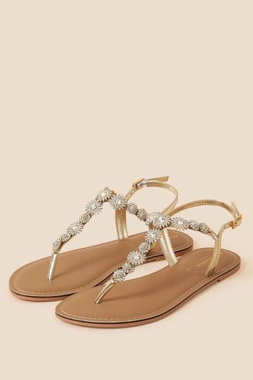 Accessorize White Rome Sparkle Sandals