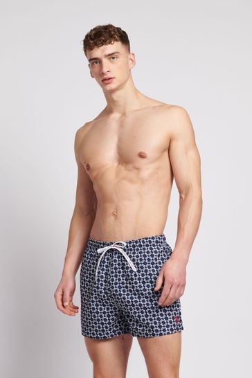 U.S. Polo Assn. Mens Blue Classic Swim Shorts