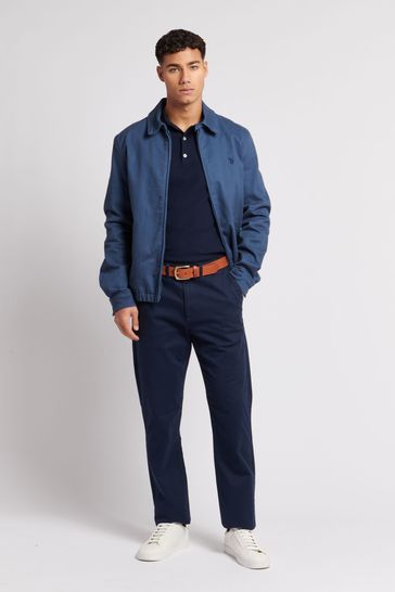 Mens collared on sale harrington jacket