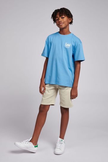 Lee Boys Brown Relaxed Twill Carpenter Shorts
