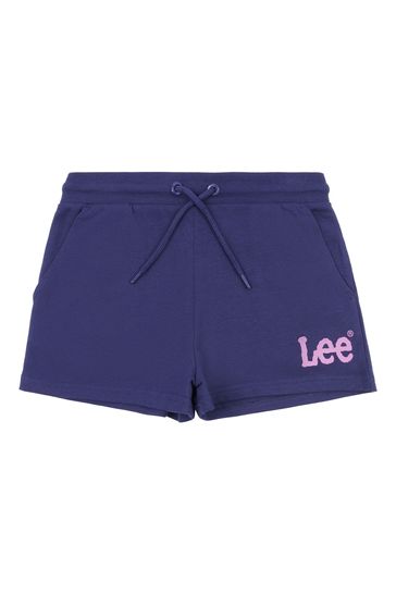 Buy Lee Girls Blue Wobbly Graphic Shorts from Next Singapore