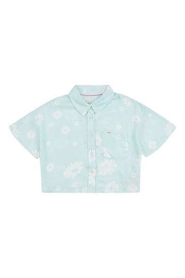 Lee Girls Blue Daisy Shirt