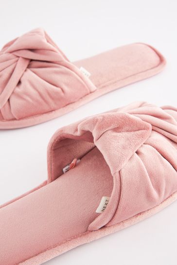 Pink 2025 velvet slides