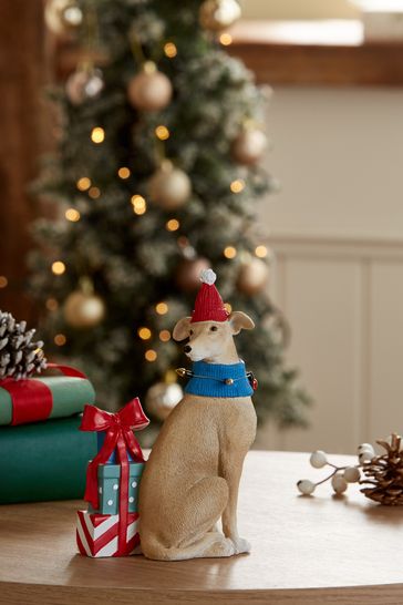 Whippet christmas decoration top