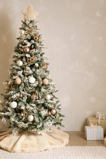 Buy Natural Faux Fur Christmas Tree Skirt from Next Netherlands