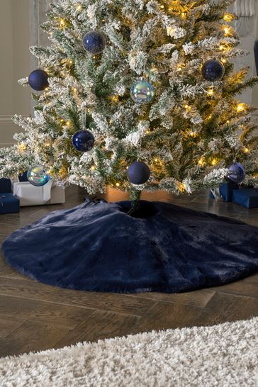 Royal blue tree skirt clearance