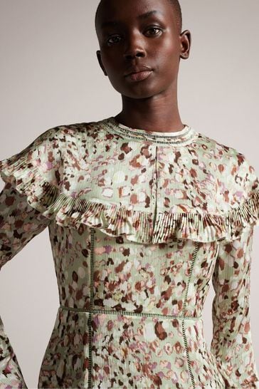 Ted baker 2024 green floral dress