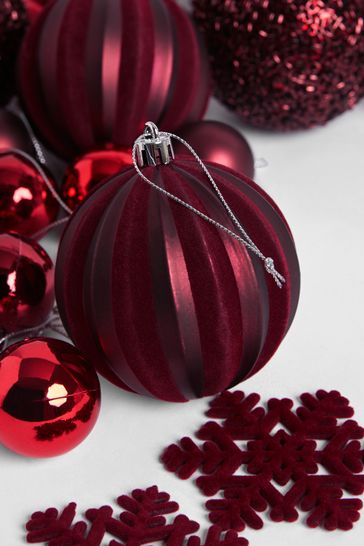 Red baubles hotsell