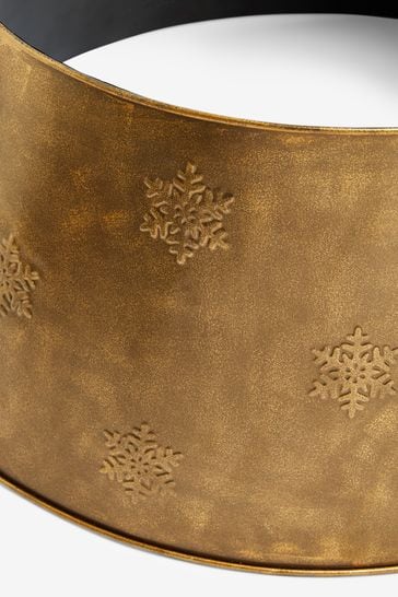 Gold Metal Christmas Tree Skirt