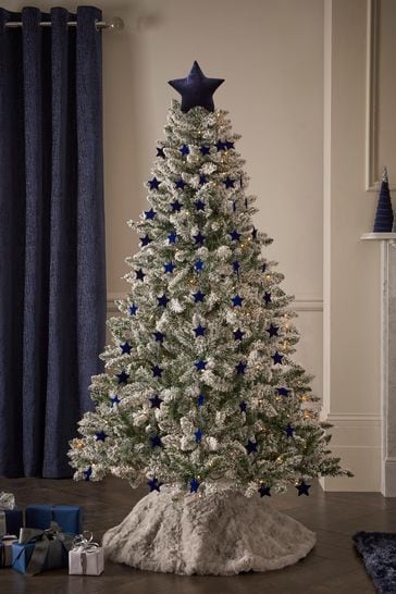 Navy Blue Star Christmas Tree Topper
