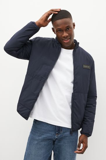 Barbour International Navy Station Quilted Jacket