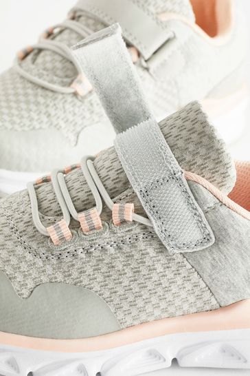 Grey Blush Pink Sports Trainers