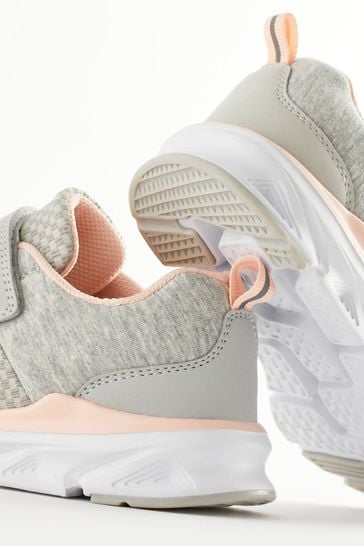 Grey Blush Pink Sports Trainers