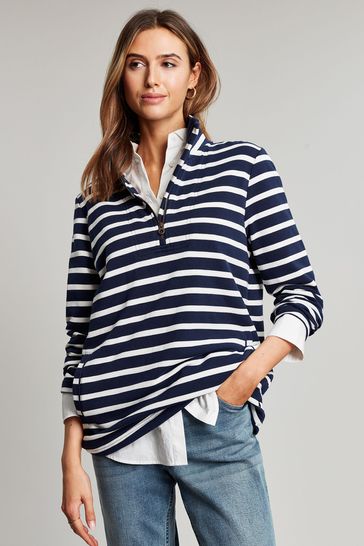Buy Joules Blue Pip Stripe Sweatshirt from Next Ireland