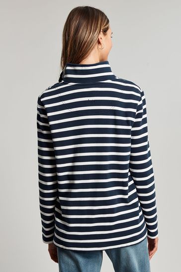 Blue and new arrivals white striped sweatshirt