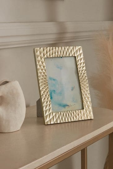 Gold Geometric Photo Frame