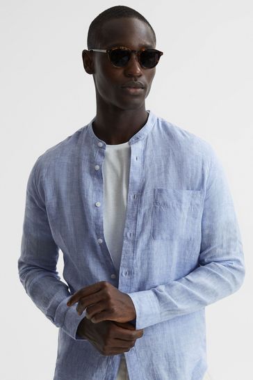 Grandad collar online shirt h&m