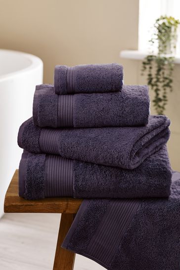 Buy Plum Purple Egyptian Cotton Towel from Next Ireland