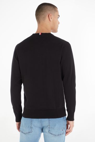 Tommy hilfiger black deals v neck jumper