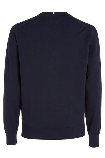 Tommy hilfiger navy crew neck jumper outlet