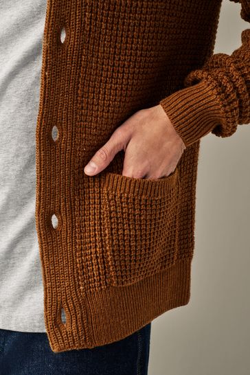 Tan colored cardigan online