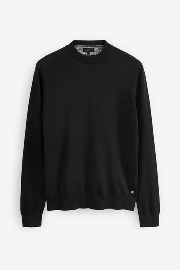 Black sweater shop crew neck