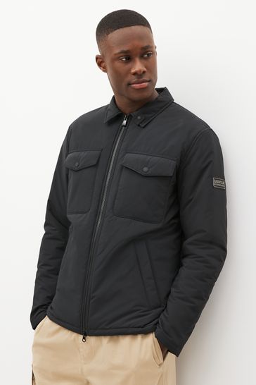 Barbour international cheap zone jacket black