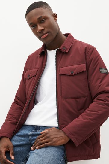 Barbour burgundy quilted jacket 2025