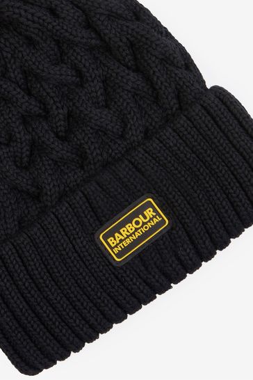Barbour bobble hat mens store