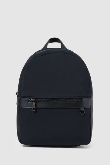 Buy Reiss Dark Navy Drew Neoprene Zipped Backpack from Next Ireland