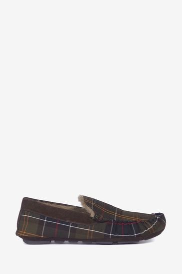 Buy Barbour Green Classic Tartan Monty Slippers from Next Germany