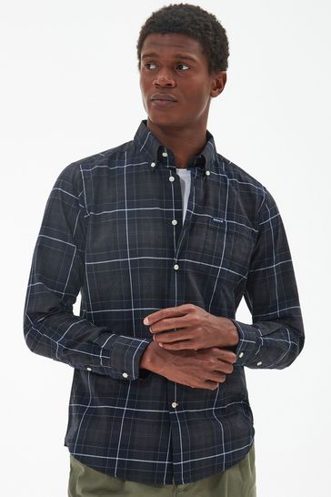 Barbour black tartan shirt 2025