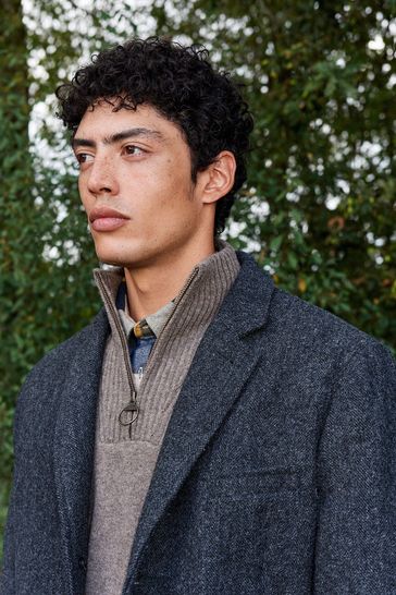 Barbour grey shop coat